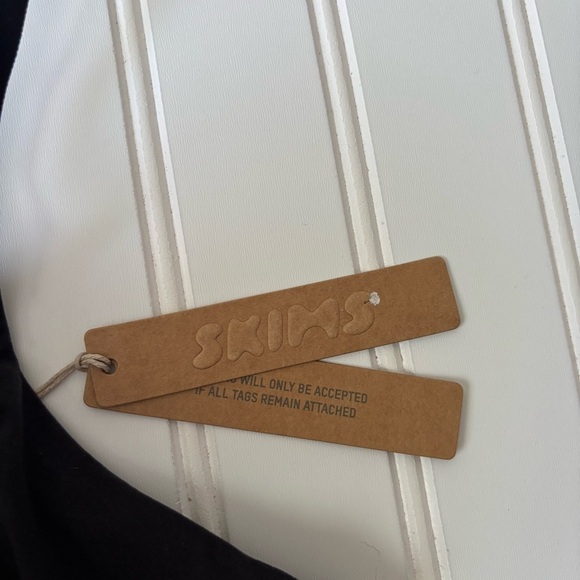 SKIMS | Women's Fits Everybody Crossover Triangle Bralette Black Onyx XL NWT - Picture 2 of 6